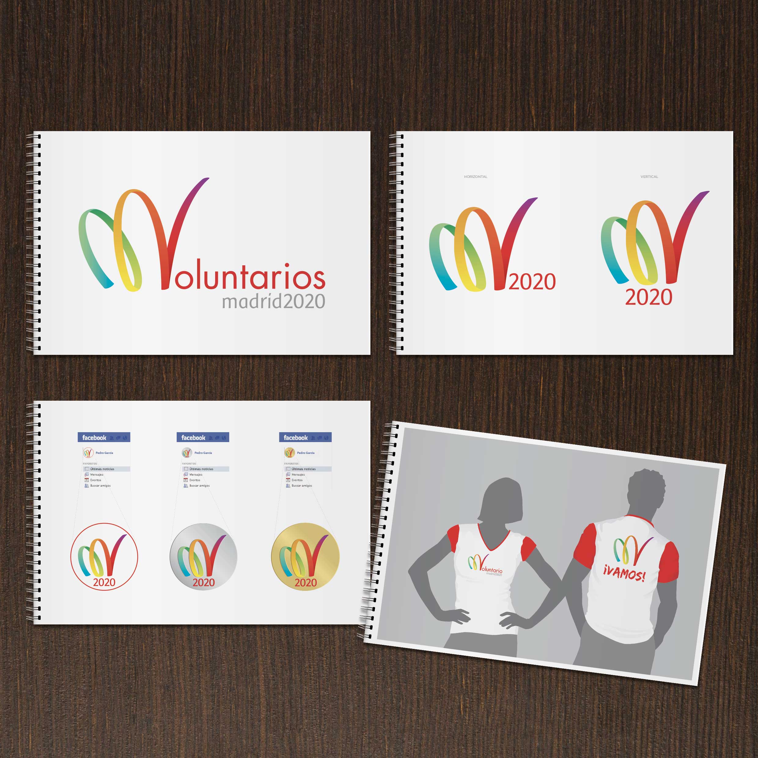 aplicaciones del logo Voluntarios Madrid 2020
