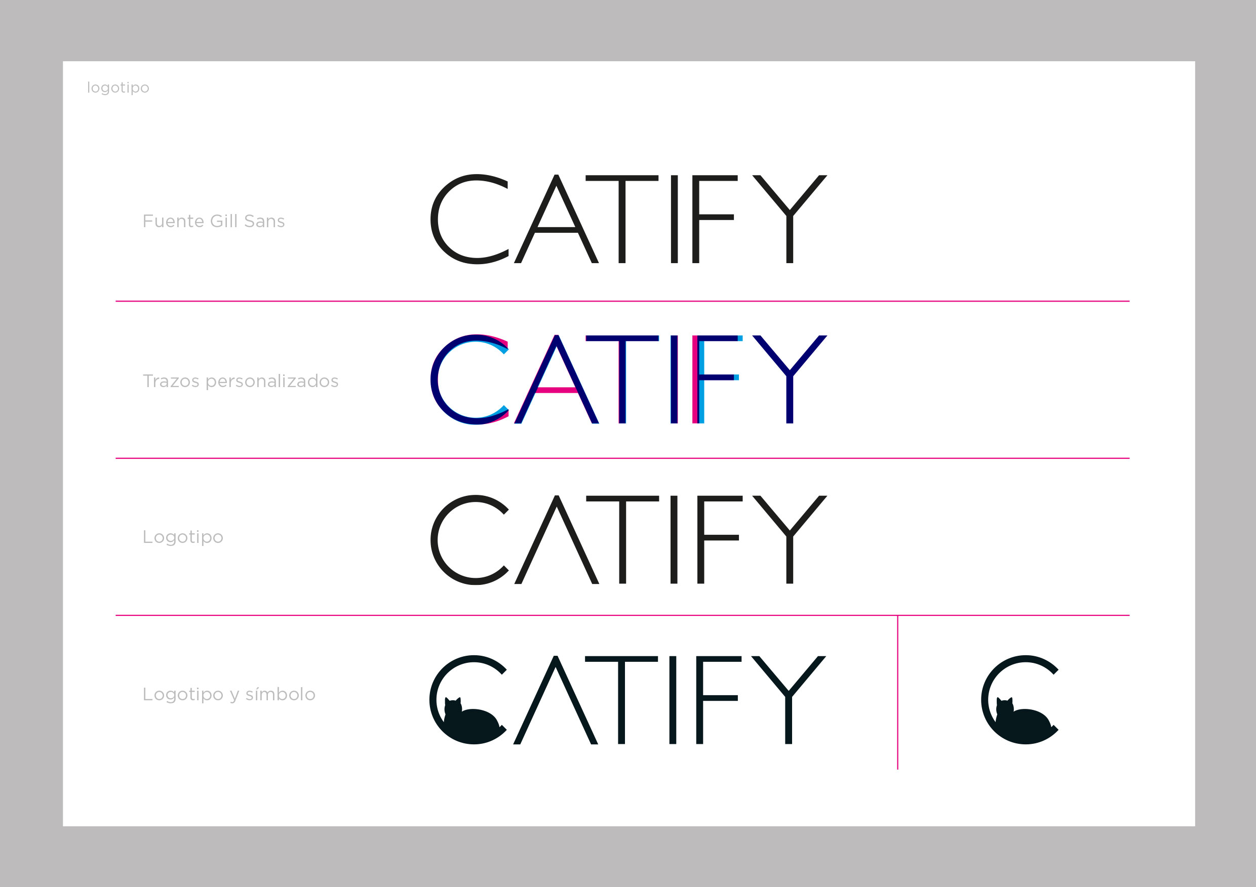 Construcción del logotipo de CATIFY®